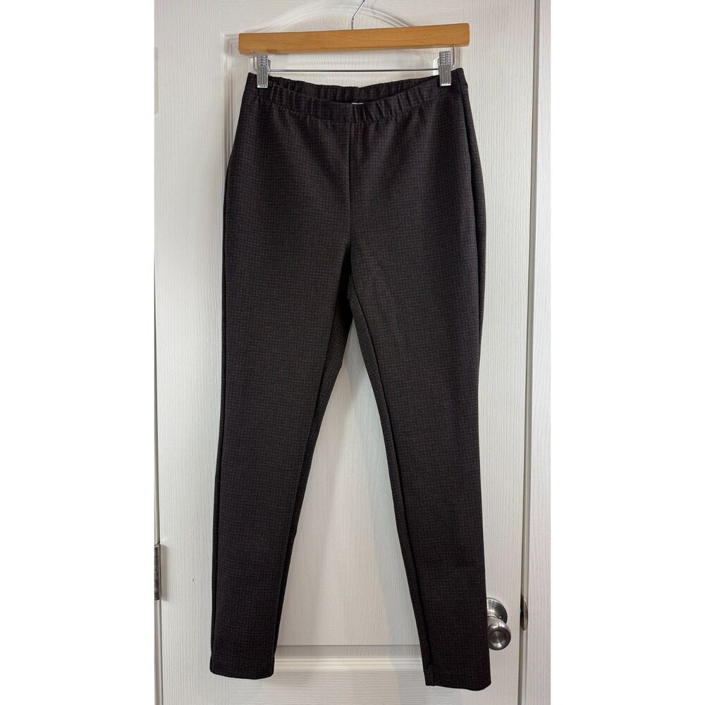 J Jill Women's Ponte Leggings Brown Print Rayon Nylon Polyester Size S Small